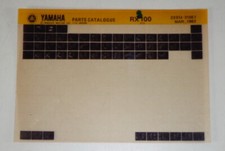 Microfich Parts Catalogue / Spare Parts Catalogue Yamaha RX 100 status 03/83
