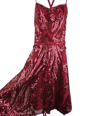 RED Fairy SEQUIN Dark Romantic Dress Womens S Whimsigoth Sexy Formal JJ's  House | eBay