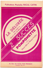 Partition ac gt pn sx v. 1950 2 valses de Paul ELIE et Raoul CATTIN - Pomponette