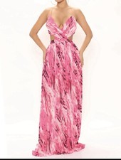 Fashionnova Florentine Maxi Dress-pink/combo