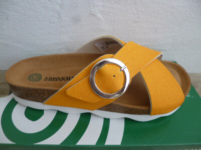 Dr. Brinkmann Damen Pantolette Pantoletten Hausschuhe gelb