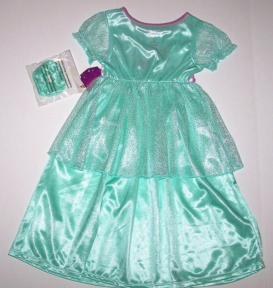 Disney Princesa Ariel Sirenita Disfraz Camisón Vestido Pijama Nuevo con Etiquetas Nuevo Niña Foto 4 de 4