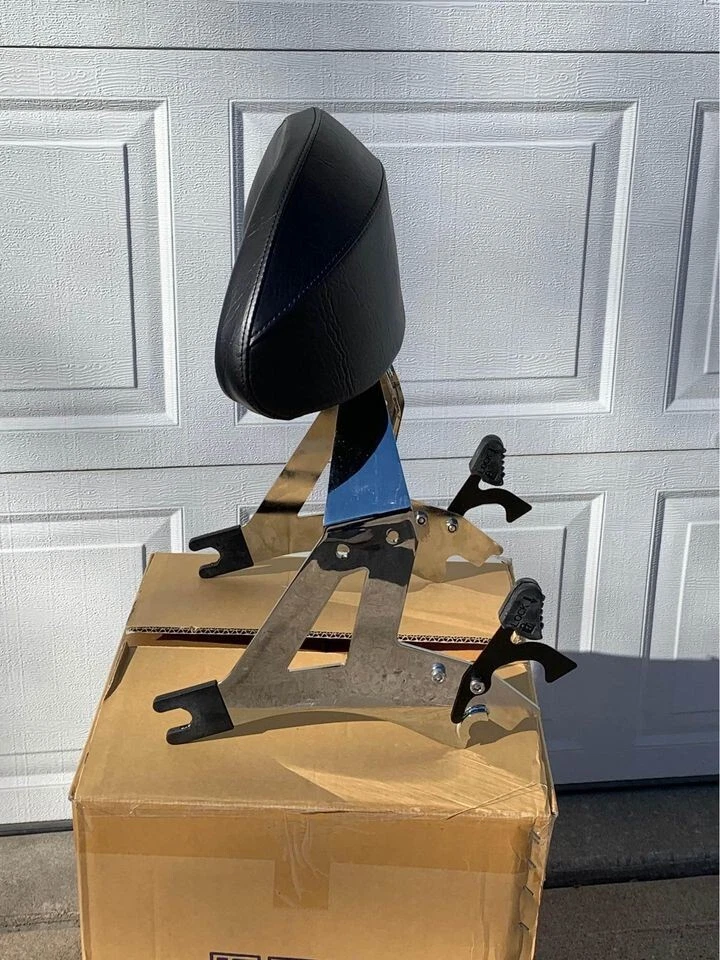 Victory Chrome Lock & Ride Passenger Backrest New P/N 2877938 - Image 3 of 3