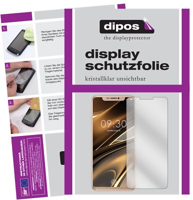 Dipos 2x Pellicola Protettiva Crystalclear Per HTC Desire C – Protezione Schermo Anti-Graffio, Made In Germany