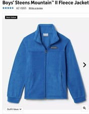Boys Steens Mountain II Fleece Jacket Size Large 14-16 Pre Owned