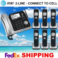 AT&T TL86109 2-LINE DECT 6.0 PHONE SYSTEM - BLUETOOTH - 6 CORDLESS - BRAND NEW