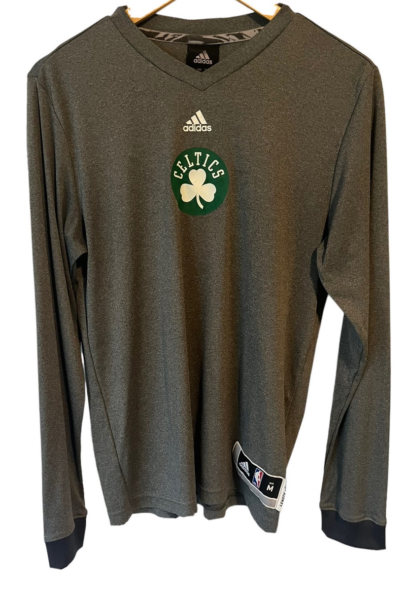 Adidas NBA Celtics Player Issued Warm Up Long Sleeve Shirt