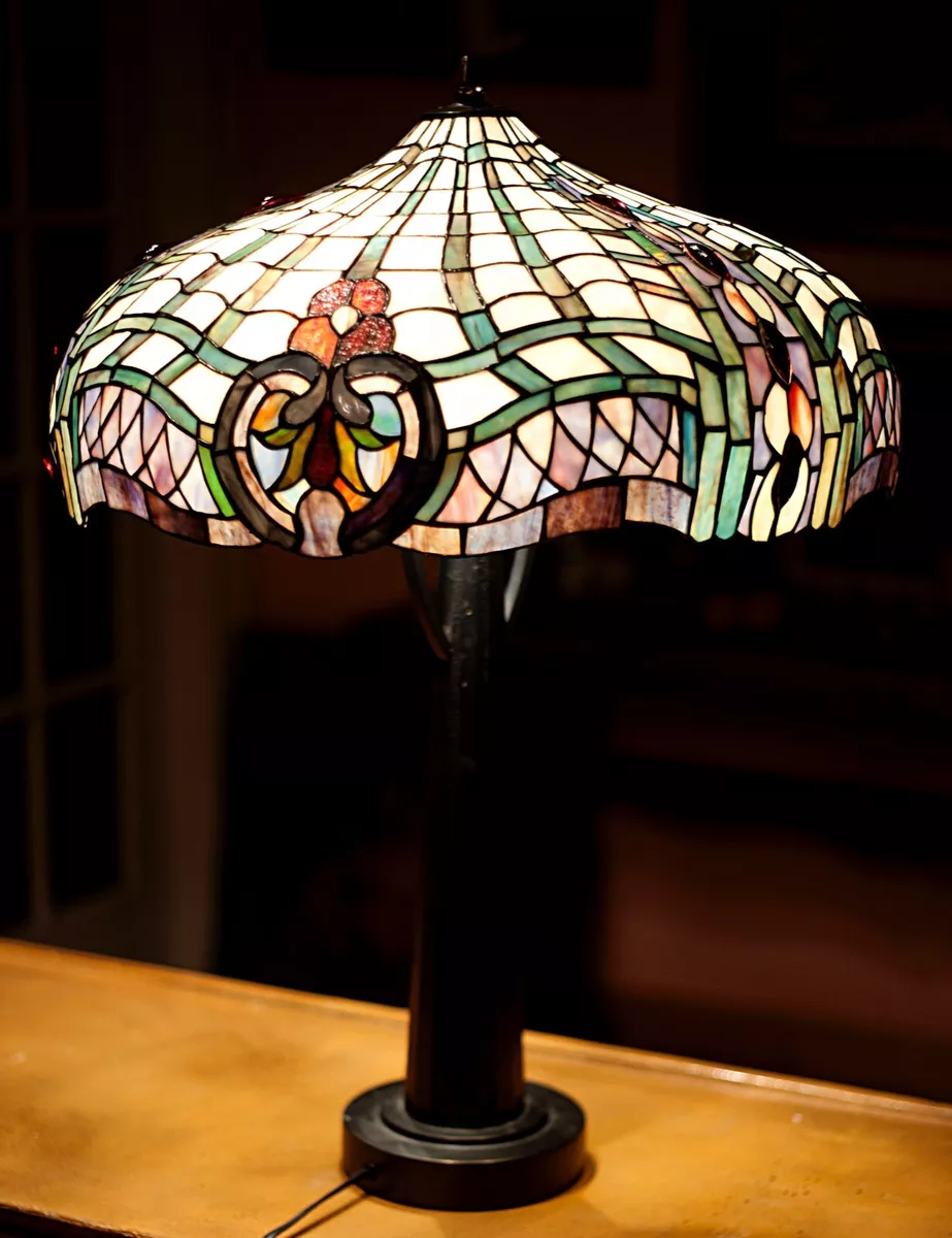 Large tiffany on sale style table lamps