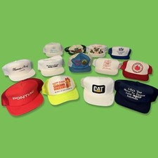 Vintage 80s 90s Trucker Hat Cap Lot Of 13 SnapBack Strapback Most USA Made