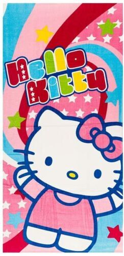 Hello Kitty Beach Towel Set – 27x54 Inch Pool Towel With Decal & Door Hanger For Kids & Adults - View #3