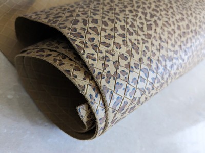 Genuine Leopard Cheetah LEATHER,  Real Leather Pieces, Multiple Sizes, Cowhide