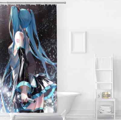The Sky In The Rain 3D Shower Curtain Polyester Bathroom Decor  Waterproof
