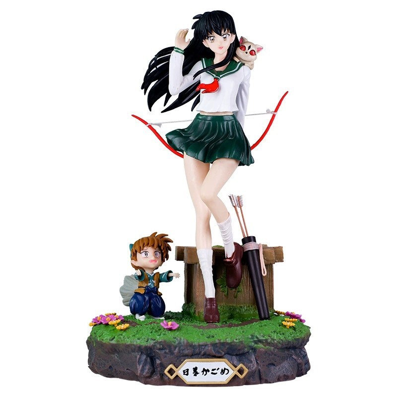 Nuevo Anime Inuyasha Higurashi Kagome & Shippou Figura de Acción Estatua Juguete Regalo Collar