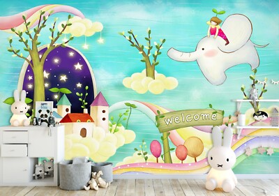3D Dumbo Girls 7767 Wallpaper Mural Wall Print Wall Wallpaper Murals US Coco