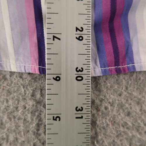 ETRO Shirt Mens L Pink Striped 100% Cotton Button Up Long Sleeve Made in Italy - Picture 9 of 9