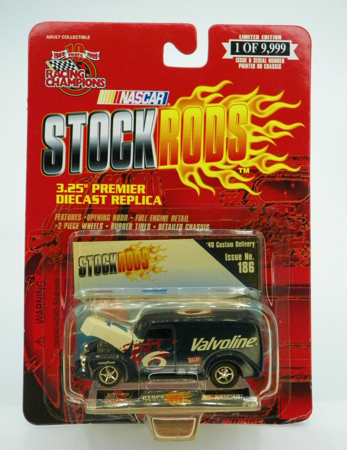 Racing Champions Stock Rods '40 Custom Delivery #6 Valvoline 1999 1 of 9,999 New