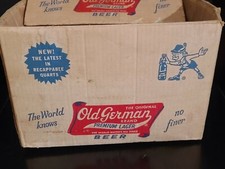 Old German Beer Cardboard Bottle Case Box Advertising Display Cumberland (C)