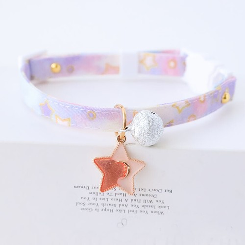 NEW Adjustable Necklace Shaped Pendant With Bells Cute Pet Cat Dog Comfy Collar - Picture 13 of 22