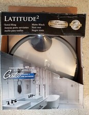 Gatco 4242MX Latitude II, Towel Ring In Matte Black