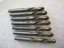 Letter "D" Left Hand Screw Machine Drill HS Unbranded 7pc lot