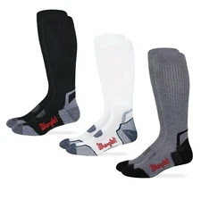 Wrangler Mens Ultra Dri Compression Seamless Toe Tall Boot Socks 3 Pair Pack