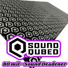 SoundQubed - Sound Deadener 80Mil Thickness 16.5 sq ft - 9 Sheets - Butyl Foam