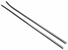 Inner Felt Window Sweep Belt Kit with Small Flat Chrome Bead 70-81 Chevy Camaro