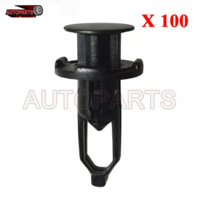 Type Chopper Ready Stock]30Pcs Black Plastic Push-Type Car Fastener ...