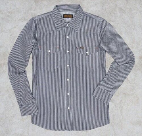 IRON HEART IHSH-07 12oz heavy hickory western shirt one-Wash Made in Japan - Picture 1 of 14