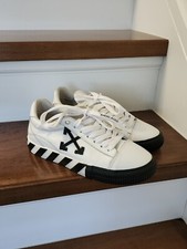 Off-White Virgil Abloh Vulcanized stripe women's white sneakers 37