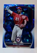2023 Bowman Chrome Sapphire #BCP-214 Elijah Green Washington Nationals
