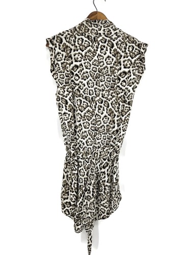 New One Teaspoon Brooklyn Jumpsuit Womens XXS Stone Leopard Shorts Romper - Picture 3 of 6