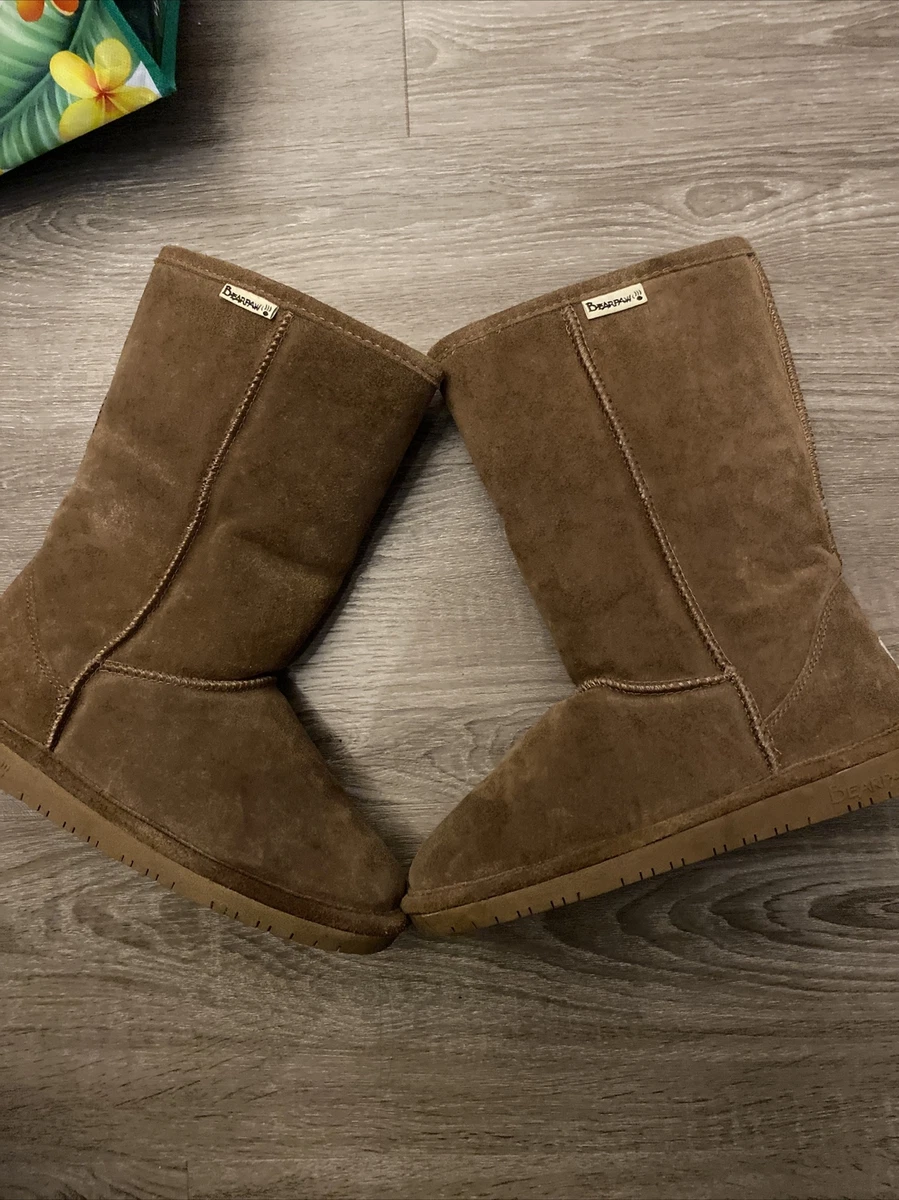 Pawz by Bearpaw Leilani Women s Faux Fur Lined Suede Boots Brown