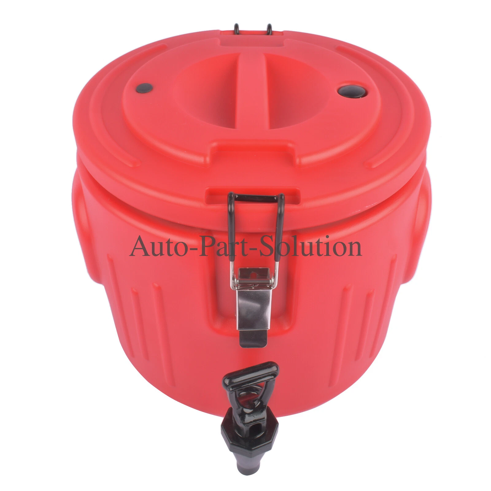 2.6/4/5 Gallon Insulated Beverage Cooler with Faucet Outdoors Water Jug Red