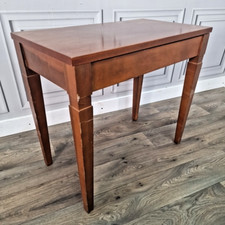 Vintage Sewing Stool Coffee Table - Wooden Lift Top Piano Music - Tapered Legs
