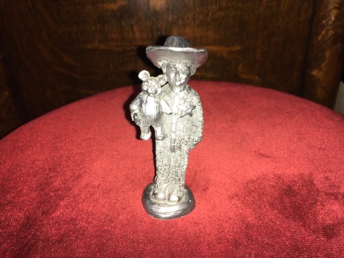 Michael Ricker Pewter Collectors Boy & Teddy Bear 2006 Figurine #2157 - Picture 7 of 10