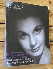 RARE 2011 AUCTION BOOK Williamson & Fleming Estate BRANDO Capote FREUD Hitchcock