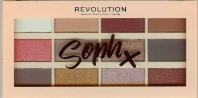 Revolution Soph X Eyeshadow PIGMENTS Palette 12 Shades Ultra Make up FullSize