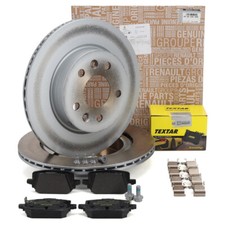 ORIGINAL Renault Bremsscheiben Ø 292mm + TEXTAR Bremsbeläge MEGANE E-TECH hinten
