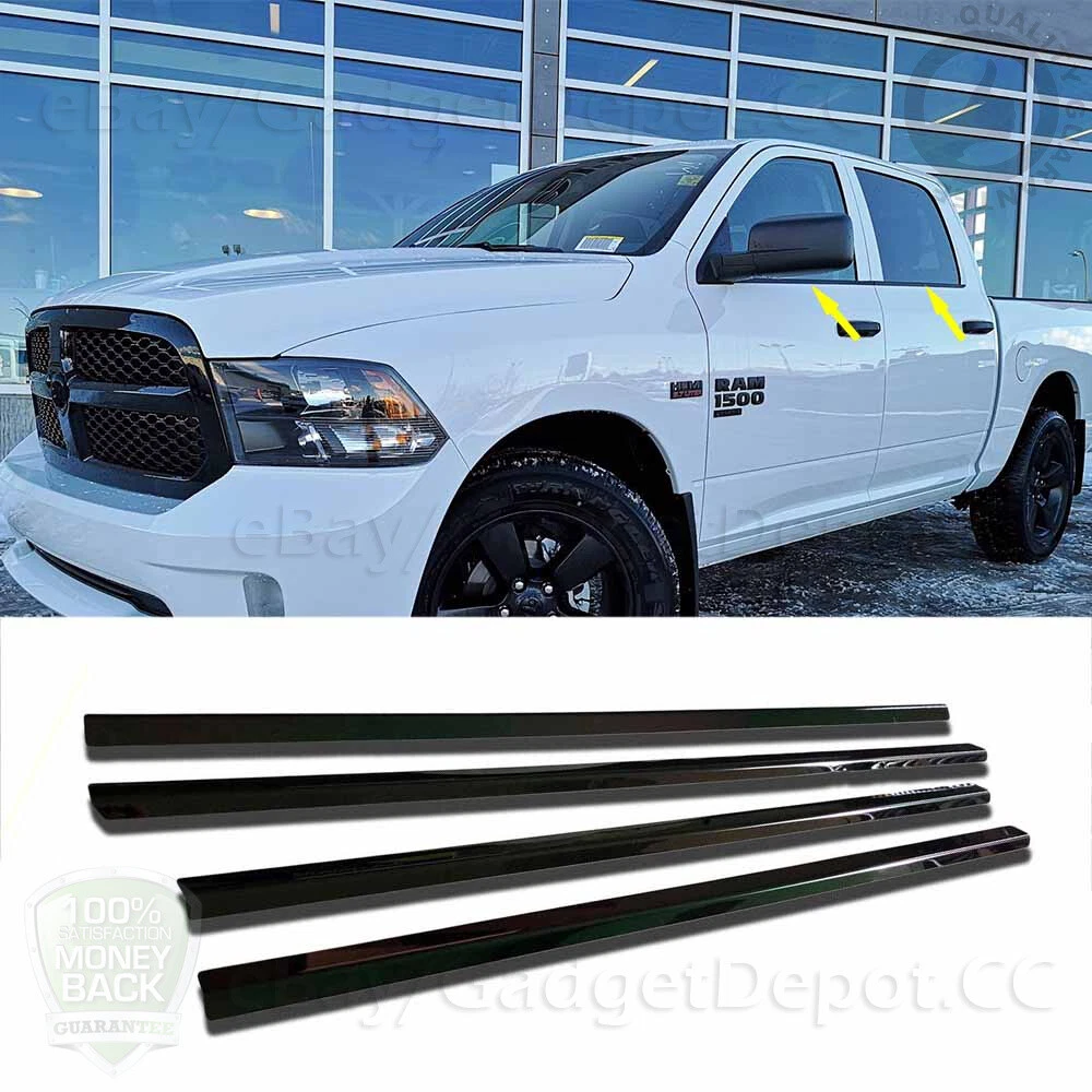 Dodge ram window sill trim black deals
