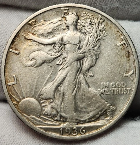 1936 S Walking Liberty Half Dollar - 90% Silver - Great For Albums - WL-3628s