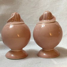 Pair of Two Vintage LuRay Pastels Pink Salt  Pepper Shakers - Super Cute 