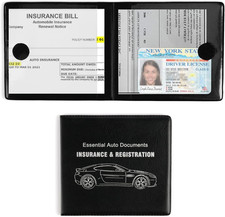 Car Registration and Insurance Card Holder, Vehicle Glove Box Car Organizer, Int