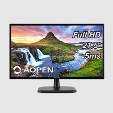 Image of Acer AOPEN 22CV1QH3BI 21.5" Black Monitor LED 100Hz Refresh Rate 1080p FHD