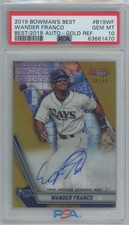 2019 Bowman's Best of 2019 Auto Gold Refractor 38/50 Wander Franco Auto 30/50