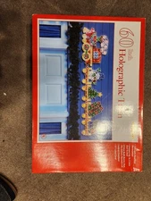 Celebrations 60" Holographic Christmas Train Vintage