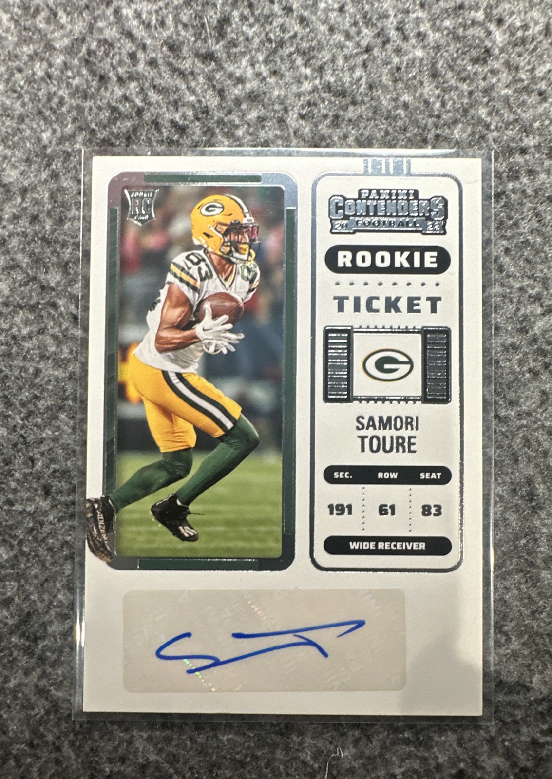 Samori Toure Panini Contenders #261 Autograph