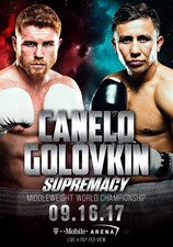 SAUL CANELO ALVAREZ vs GENNADY GOLOVKIN Boxing - poster no frame