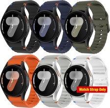 6 Pack Only Strap For Samsung Galaxy Watch 7 40mm Silicone Soft Sport Adjustable
