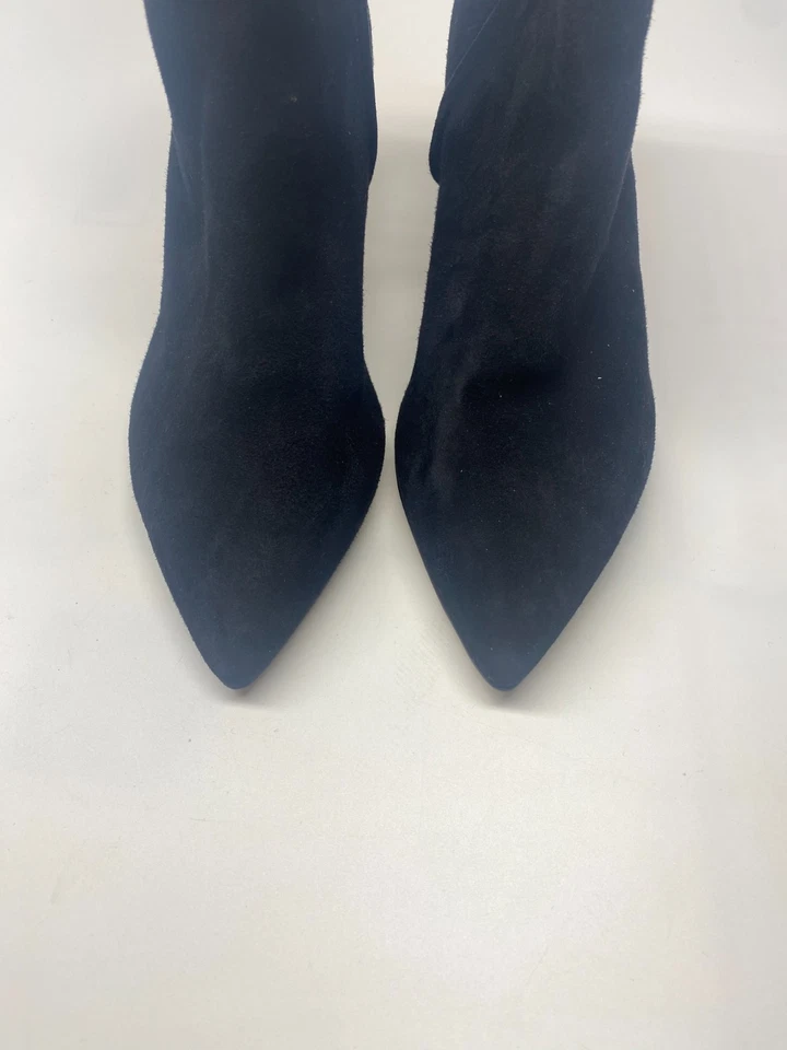 Sam Edelman Mujer Punta Punta Punta Negra Gamuza Gatito Tacón Talla 7.5 Foto 3 de 4